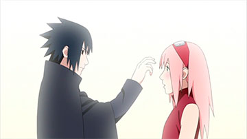 Sasuke se Despide de Sakura tras la Guerra