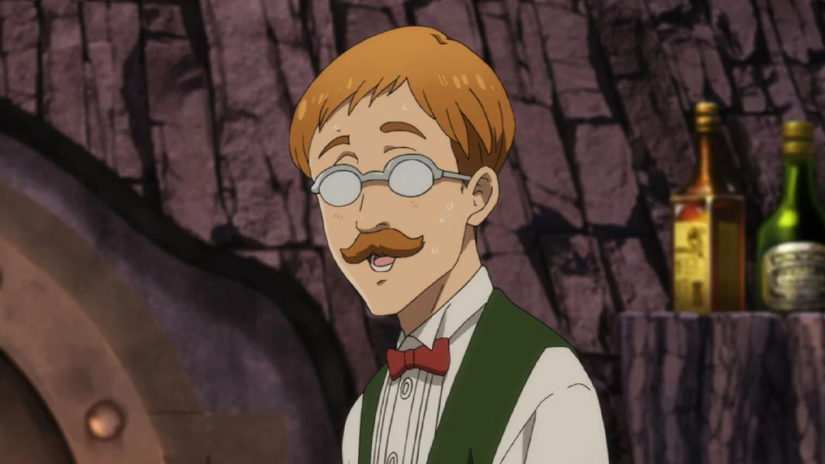 Escanor en su forma normal, de noche