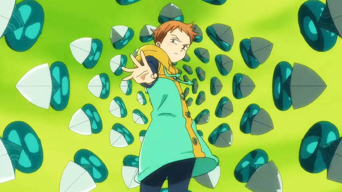 King usando la quinta forma de Chastiefol, Increase, en Nanatsu no Taizai