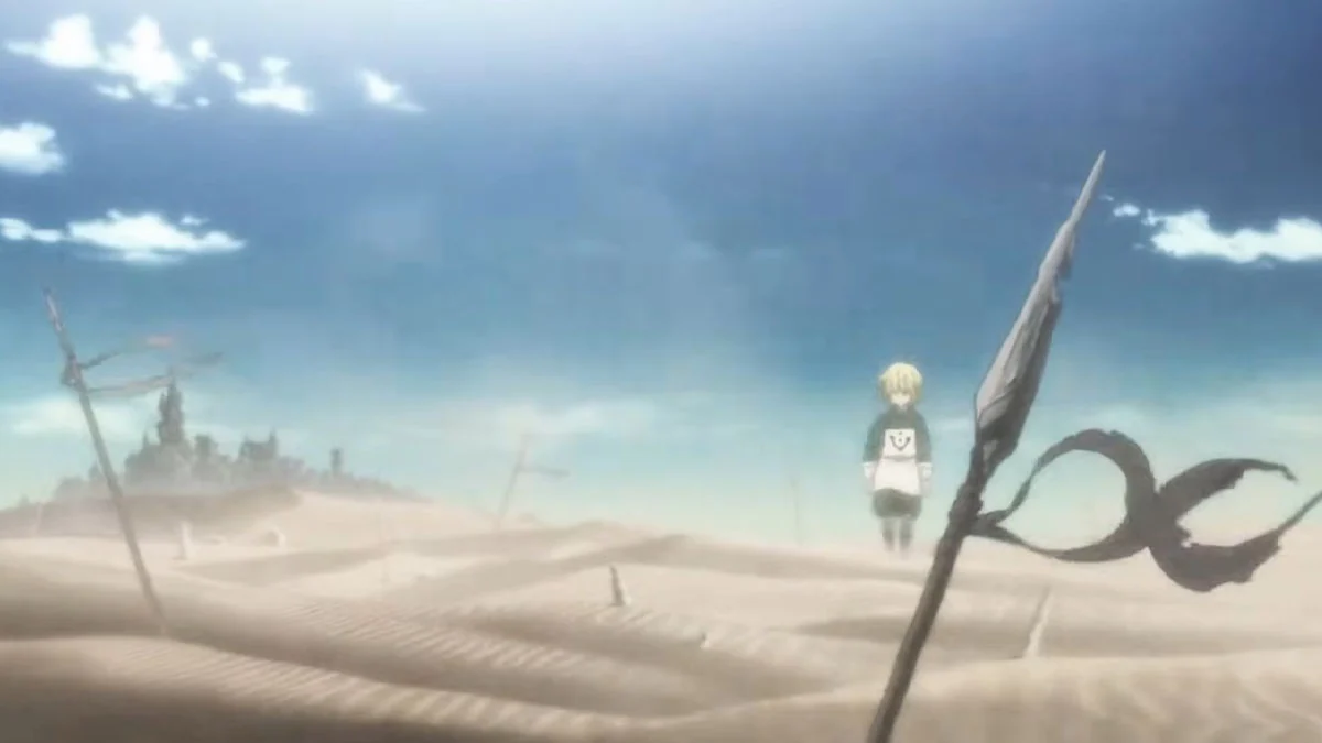 Meliodas solo entre las ruinas de Danafor tras perder el control de su poder y destrozar absolutamente todo