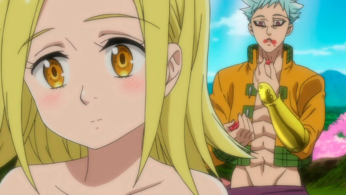 Ban y Elaine durante los siete días en el Bosque del Rey Hada en Nanatsu no Taizai